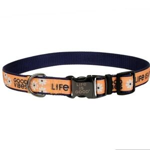 Life is Good Medium Dog Collar
